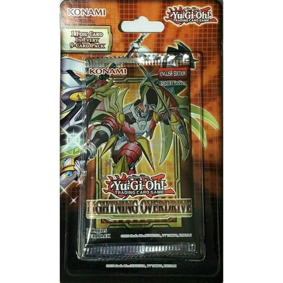 Toys Yu Gi Oh Lightning Overdrive Blister Pack 9 Card Pack 1 Foil 2